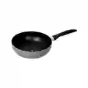 Wok Finlandek Aluminio Antiadherente Sin Tapa 1 Pieza Gris