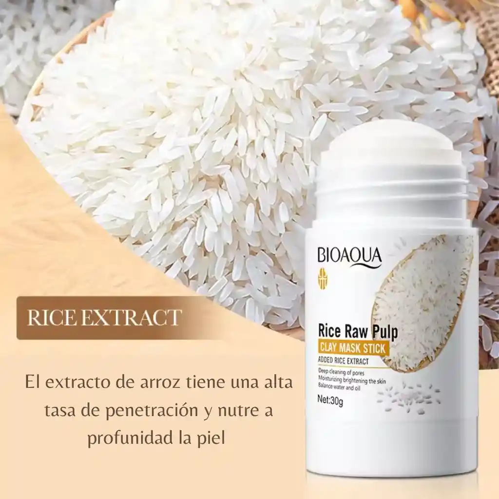 Mascarilla En Barra Arroz Bioaqua 45g