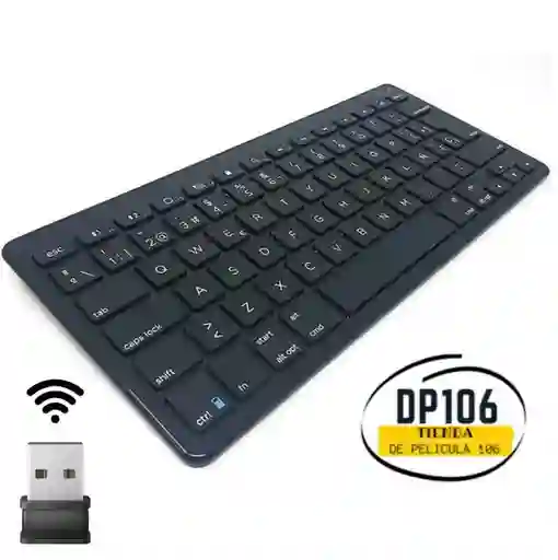 Mini Teclado Inalámbrico Negro