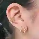 Earcuff Triple Dorado