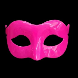 Antifaz Plastico Neon Fucsia