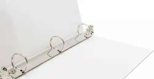 Folder Blanco Tres Argollas Tamaño Carta 0.5"