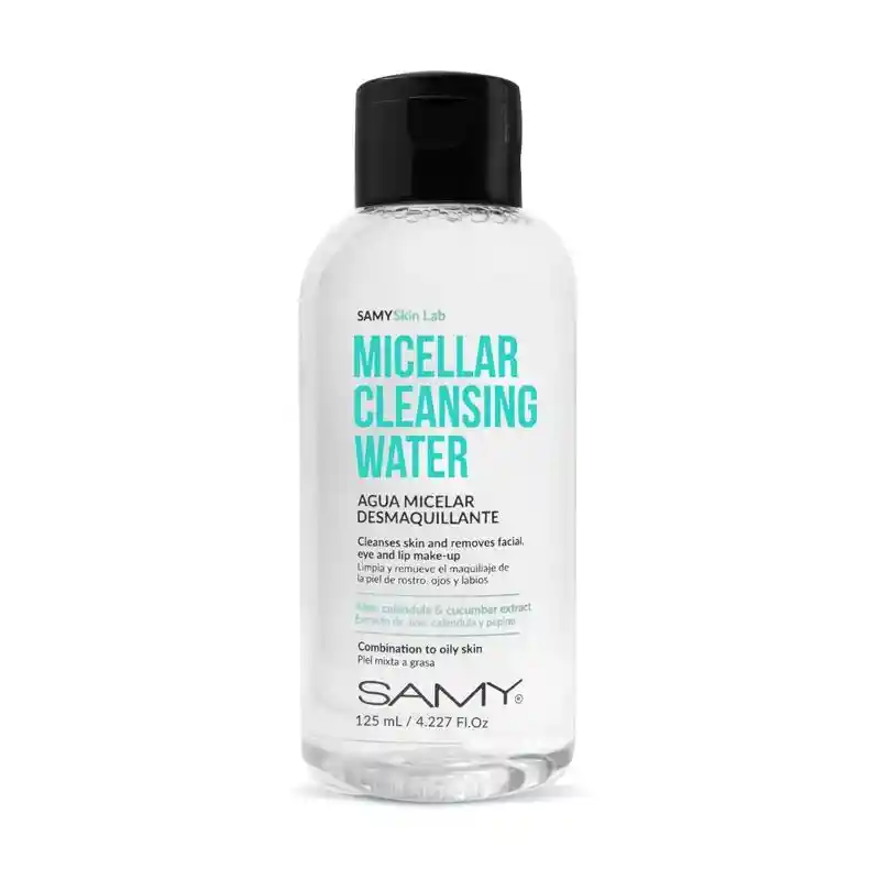 Agua Micelar Desmaquillante Piel Mixta A Grasa Samy 125 Ml