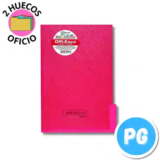 Carpeta Plastica Oficio Legajadora Fucsia