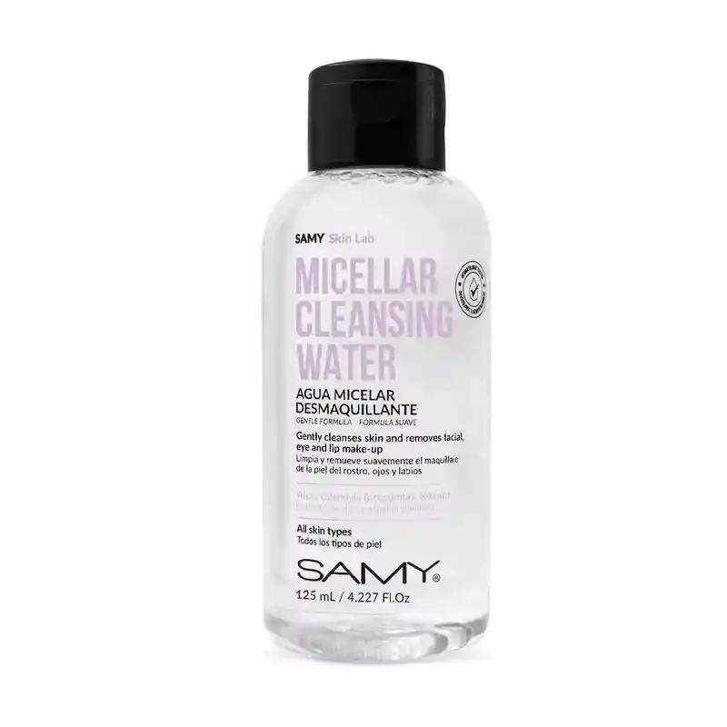 Agua Micelar Desmaquillante Samy Dermatológicamente Comprobada X 125 Ml
