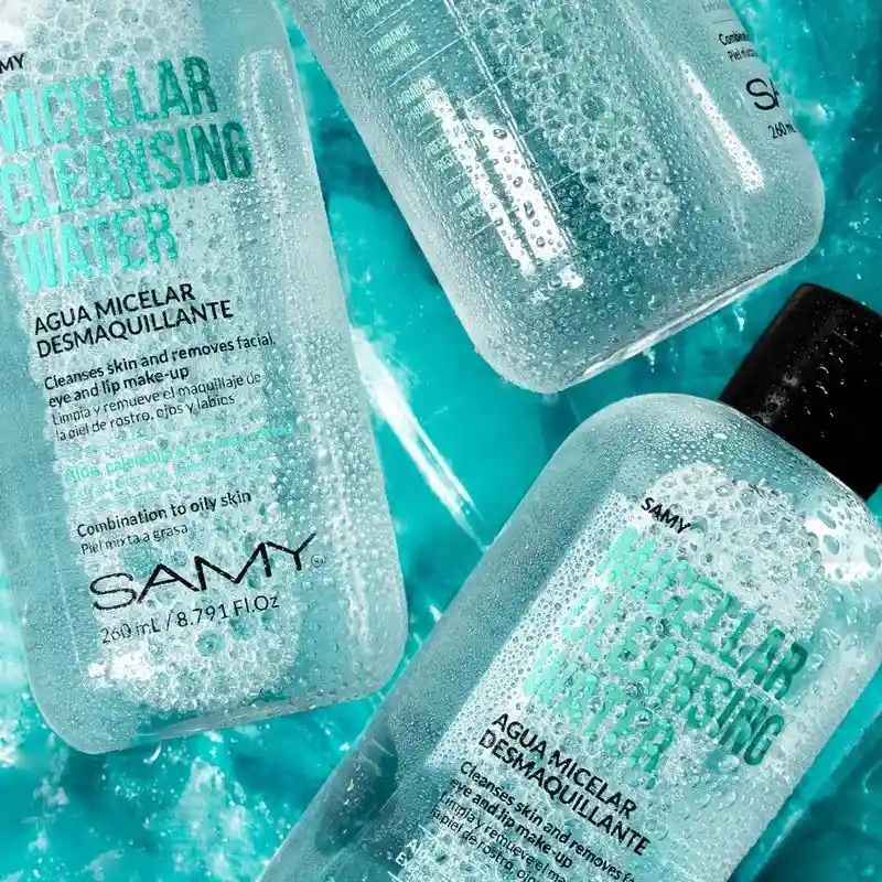Agua Micelar Desmaquillante Piel Mixta A Grasa Samy 260 Ml
