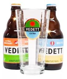 Duo Pack Cerveza Vedett 330ml Con Vaso