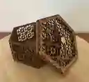 Caja De Madera Hexagonal 4