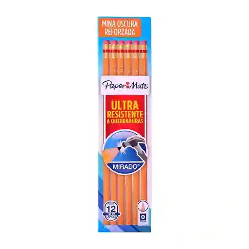 Lapiz Mirado Negro Hb2 Paper Mate Caja X 12unds