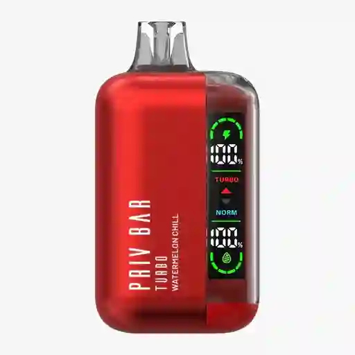 Priv Bar Turbo Watermelon Chill 15k/10k Puff - 5% Nicotina