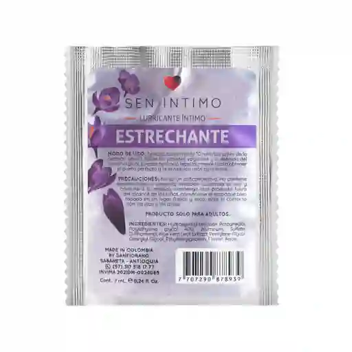 Lubricante Estrechante 7 Ml Sen Intimo