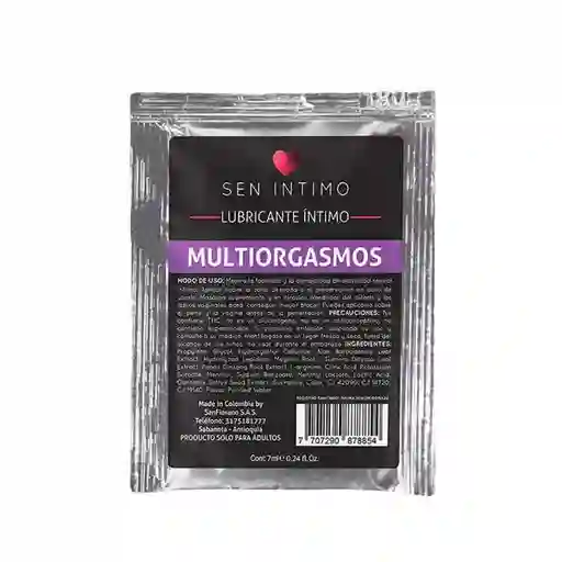 Lubricante Multiorgasmos 7 Ml Sen Intimo