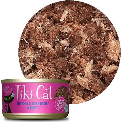 Tiki Cat Broth Atún Y Cangrejo Lata 80g Gato