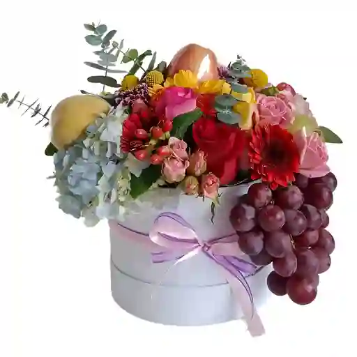 Tambor De Flores Y Fruta