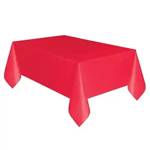 Mantel Plastico Rojo