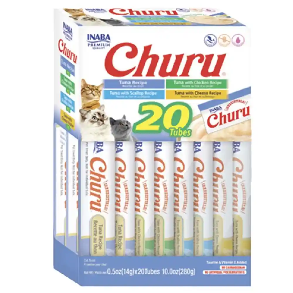 Inaba Cat Churu Caja 20 Piezas Variedad De Atun