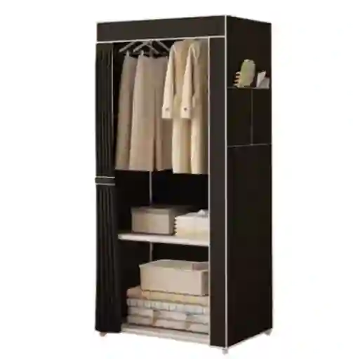 Clóset De Tela 7701 Negro Ideal Para Optimizar Tu Espacio