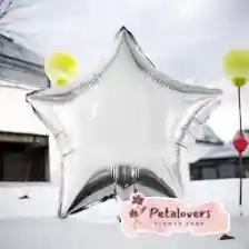 Globo Estrella Plateada Personalizada (pequeña)