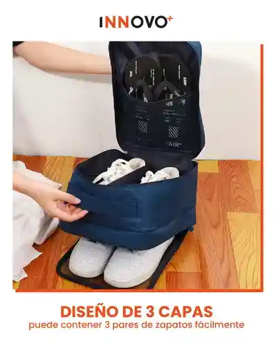 Bolso Organizador De Viaje Ropa Tenis Travel Con División
