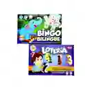 2 Loterias Bilingüe Juego Números 1 Al 100 Bingo Inglés Niños