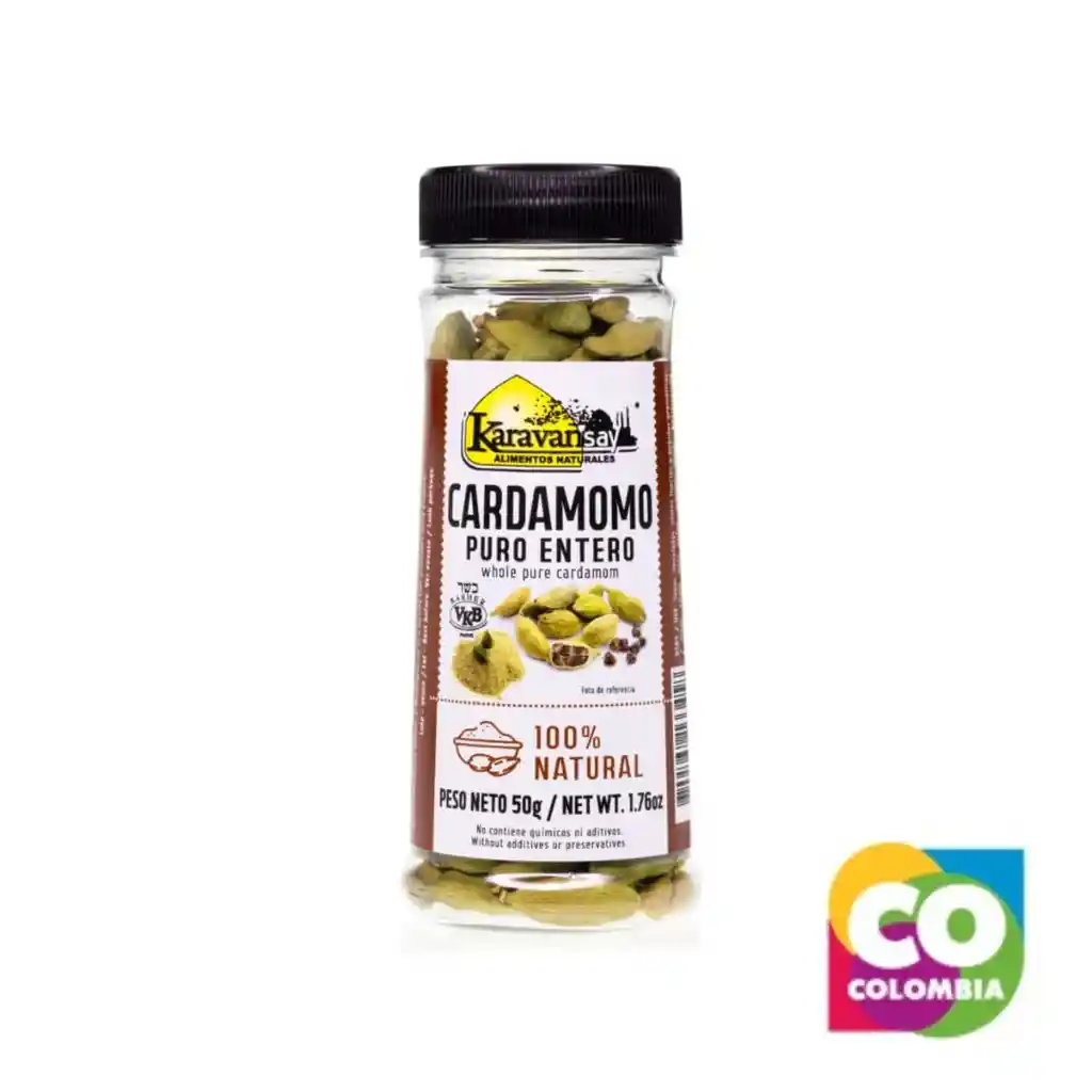 Cardamomo Frasco Plastico 50g