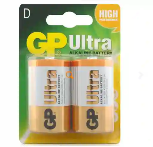 Baterias Tipo D Gp 1.5v Ultra Alkaline D - Paquete X 2 Unidades
