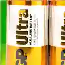 Baterias Tipo D Gp 1.5v Ultra Alkaline D - Paquete X 2 Unidades