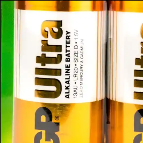 Baterias Tipo D Gp 1.5v Ultra Alkaline D - Paquete X 2 Unidades