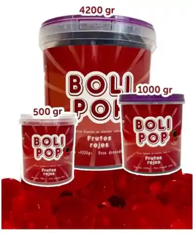 Perlas Explosivas Frutos Rojos 500g