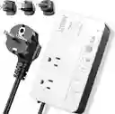 Convertidor De Voltaje De 1200 Vatios De 220 V A 110 V Para Cualquier Electrodoméstico Americano Universal Varios Cabezales