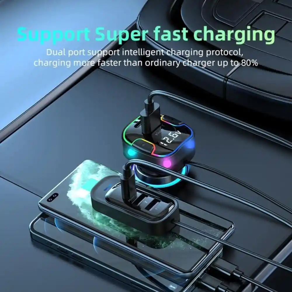 Transmisor Fm Bluetooth Adaptador Car Bluetooth Player Mp3 3.0a