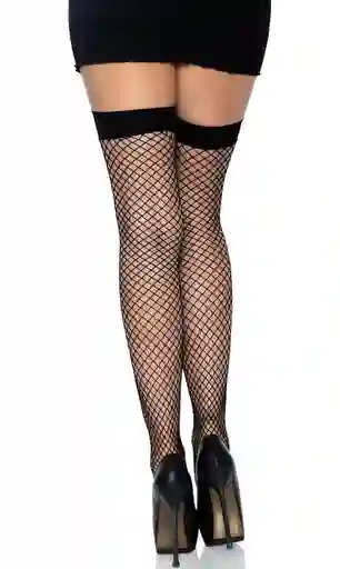Medias Liguero Malla Negro
