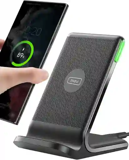 Cargador Inalámbrico, Estación De Carga Inalámbrica Rápida Con Certificación Qi De 15 W Con Luz Adaptativa Compatible Con Iphone 16 15 14 13 Pro Xs 8 Plus Samsung Galaxy S25 S24 S23 S22 S21 Plus Ultranote 20
