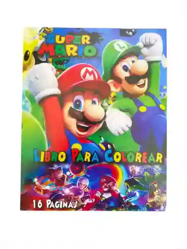 Libro De Actividades Y Colorear 16 Paginas Mario Bross