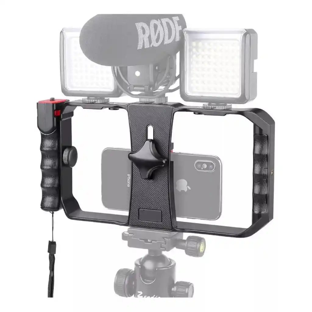 Trípode Soporte Celular Con 2 Luces Led Para Grabar Videos