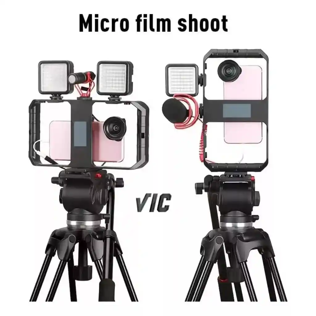 Trípode Soporte Celular Con 2 Luces Led Para Grabar Videos