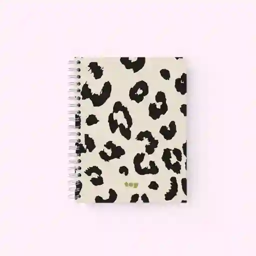 Notebook Animal Print Verde Cuadriculado