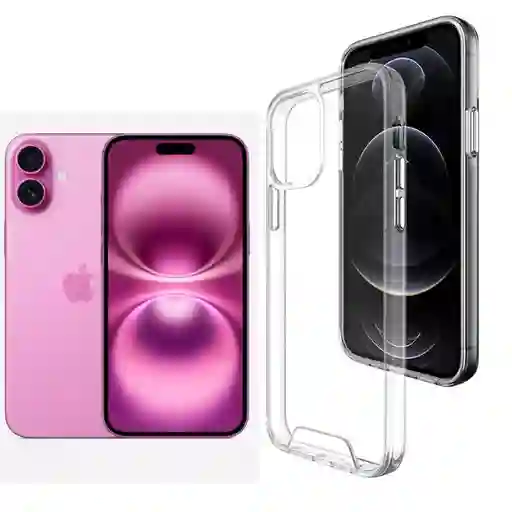 Case Carcasa Transparente Para Iphone 16 Plus Anti Impacto
