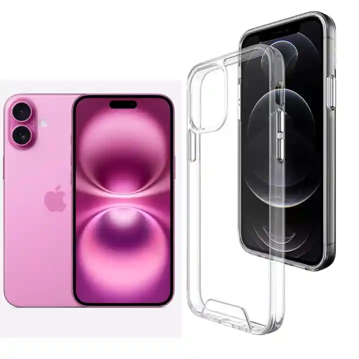 Case Carcasa Transparente Para Iphone 16 Plus Anti Impacto