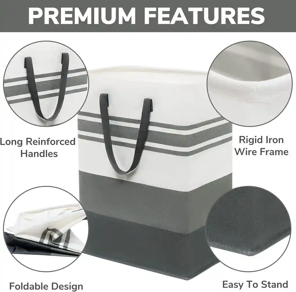 Canasta Cesto Recipiente Plegable Ropa Sucia Extragrande