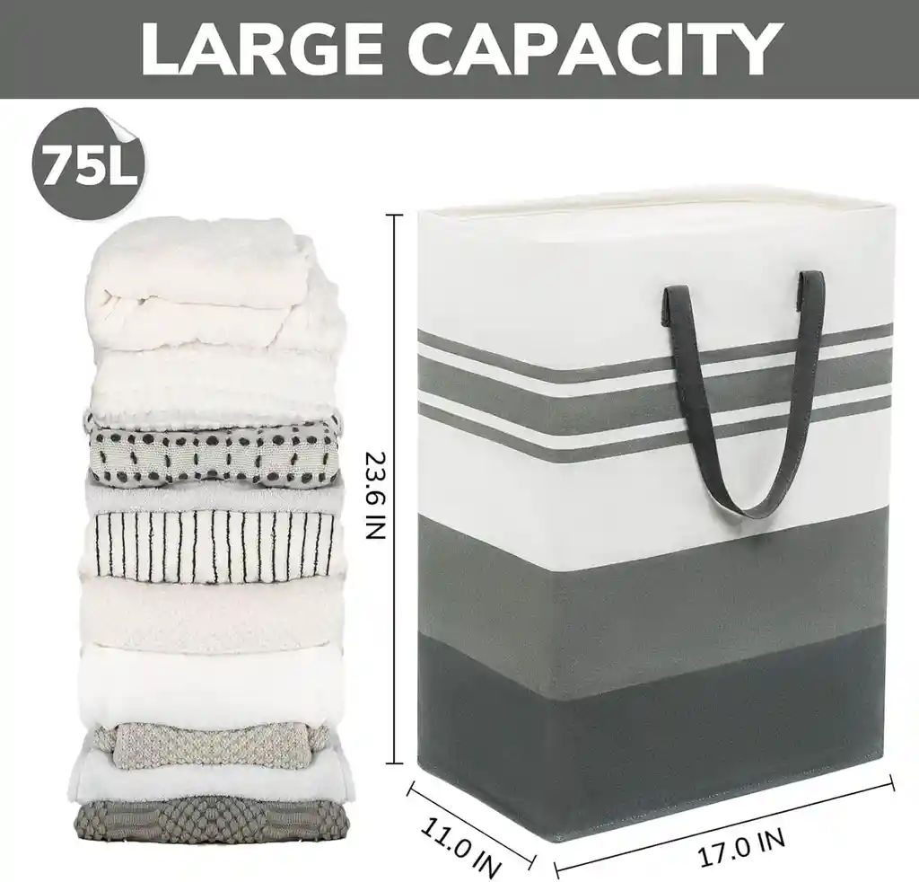 Canasta Cesto Recipiente Plegable Ropa Sucia Extragrande