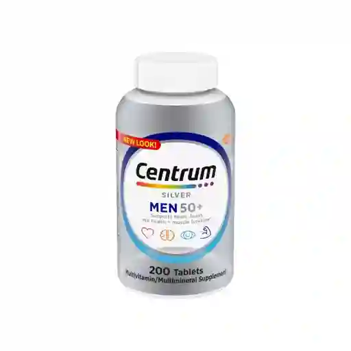 Gomas Multivitaminicas Silver + 50 Hombre (200 Und)