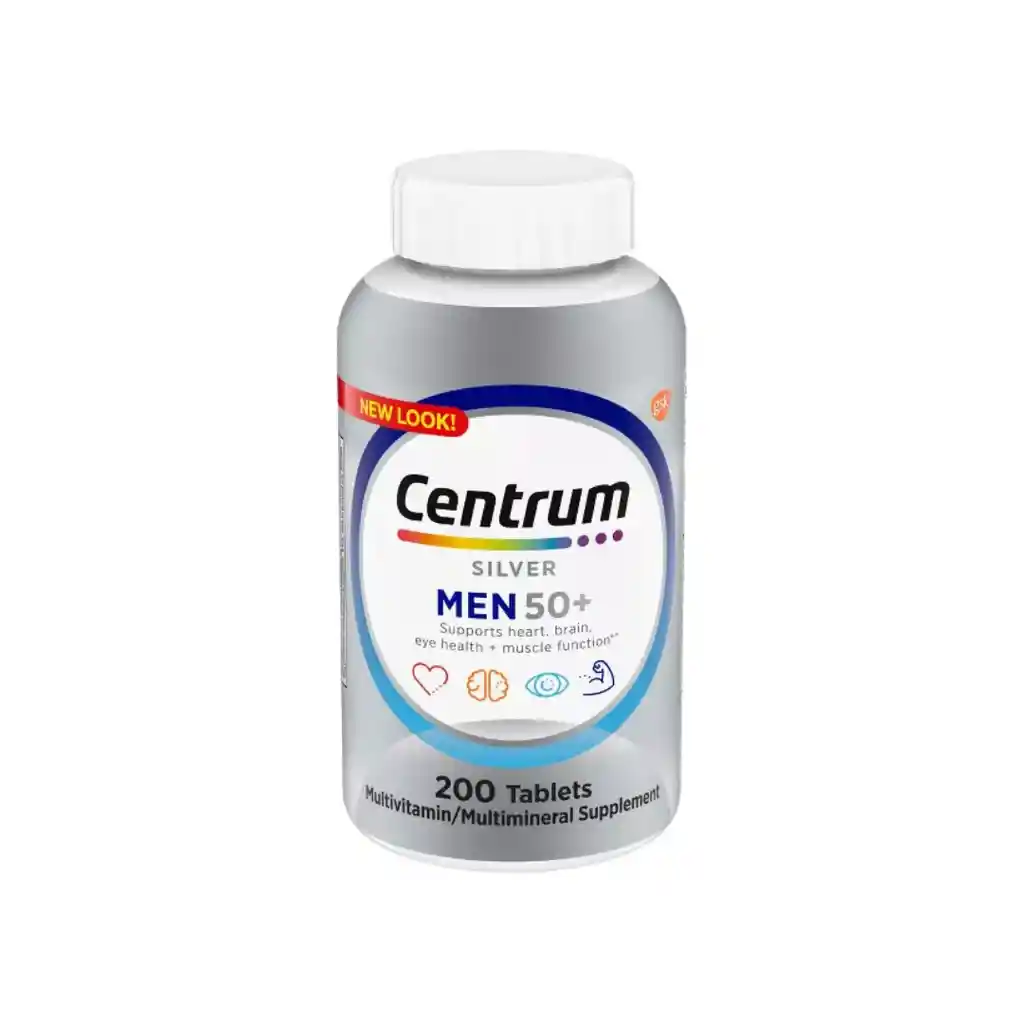 Gomas Multivitaminicas Silver + 50 Hombre (200 Und)