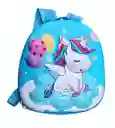 Maleta Morral Bolso Escolar 3d Niñas Unicornio Conejo 