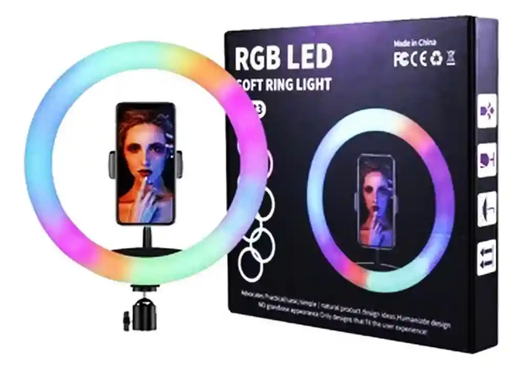 Aro De Luz Rgb Led Mj26 - : 3000k-6000k Temperatura Color