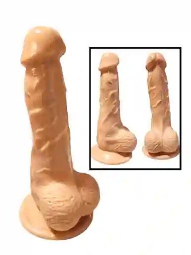 Dildo Consolador Realista Con Chupa Arma