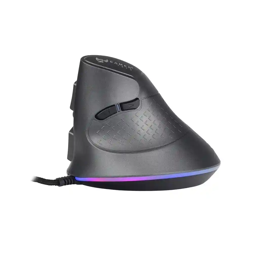 Mouse Vertical Ergonomico Gamer Rgb 7 Botones 7200 Dpi