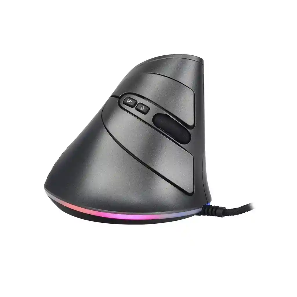 Mouse Vertical Ergonomico Gamer Rgb 7 Botones 7200 Dpi