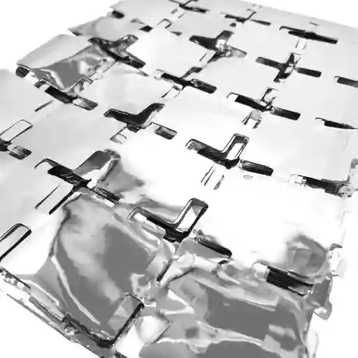 Cortina De Cuadros Pequeños Metalizada Plateado Cumpleaños Halloween Carnaval Navidad