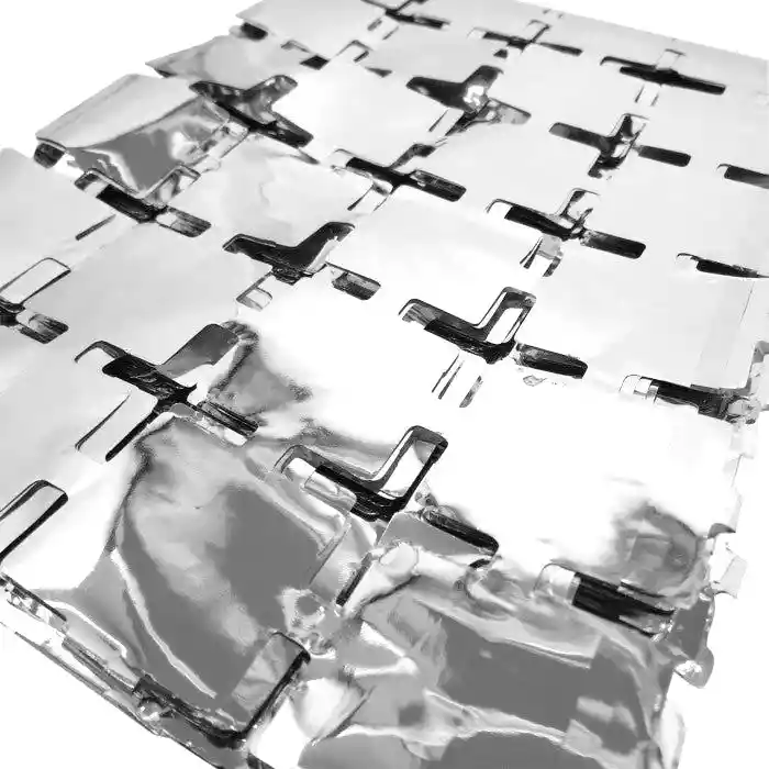 Cortina De Cuadros Pequeños Metalizada Plateado Cumpleaños Halloween Carnaval Navidad